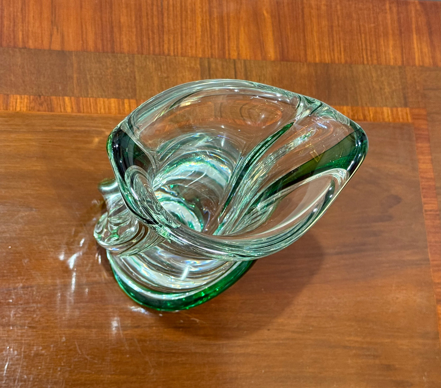Vase torsadé cristal saint louis