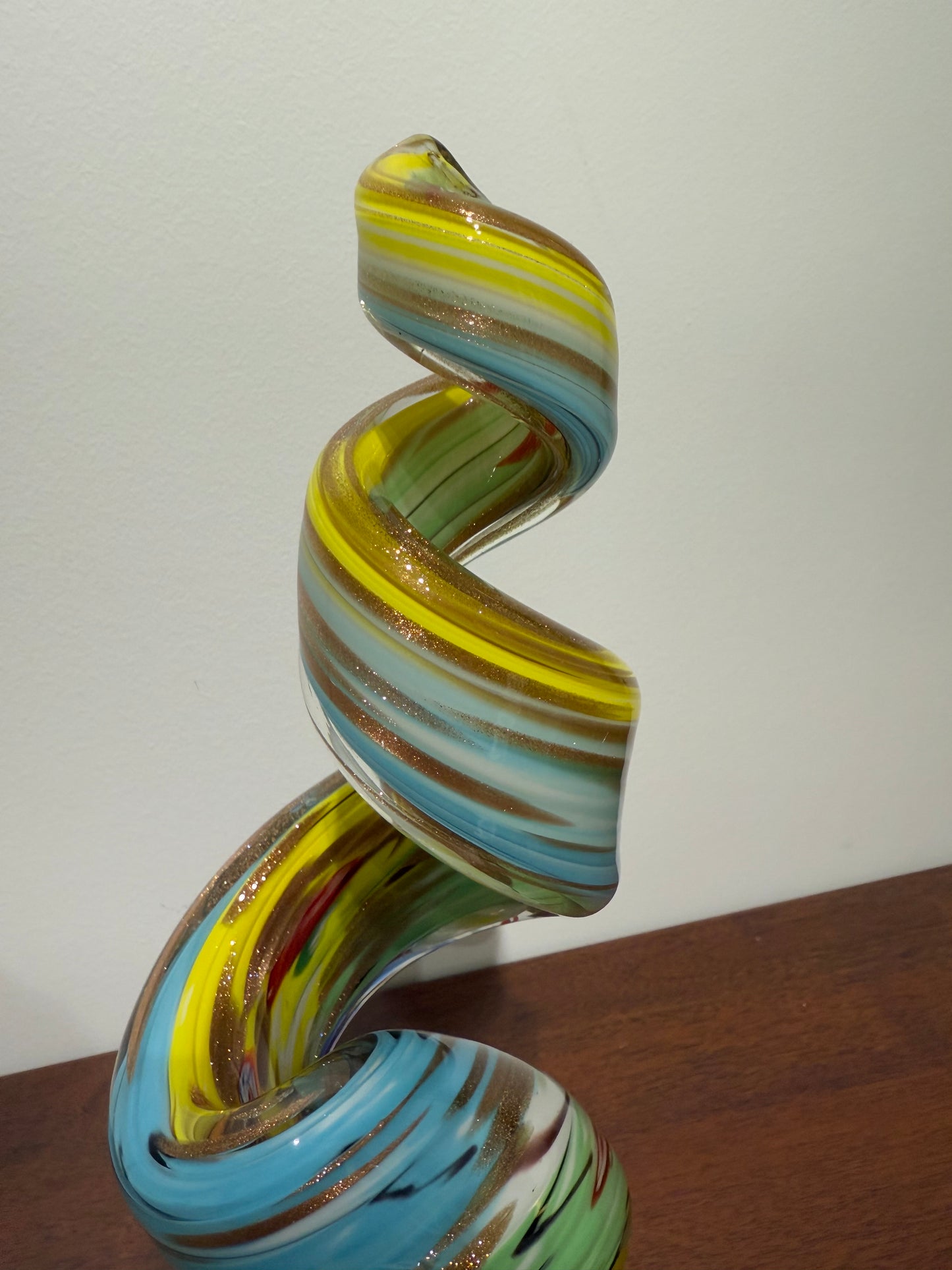 Sculpture en verre "twister"