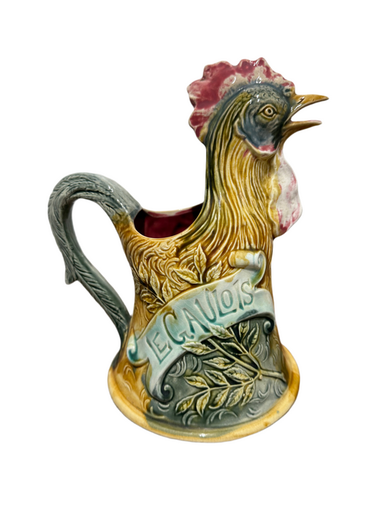 Pichet en barbotine - Coq « Le Gaulois »