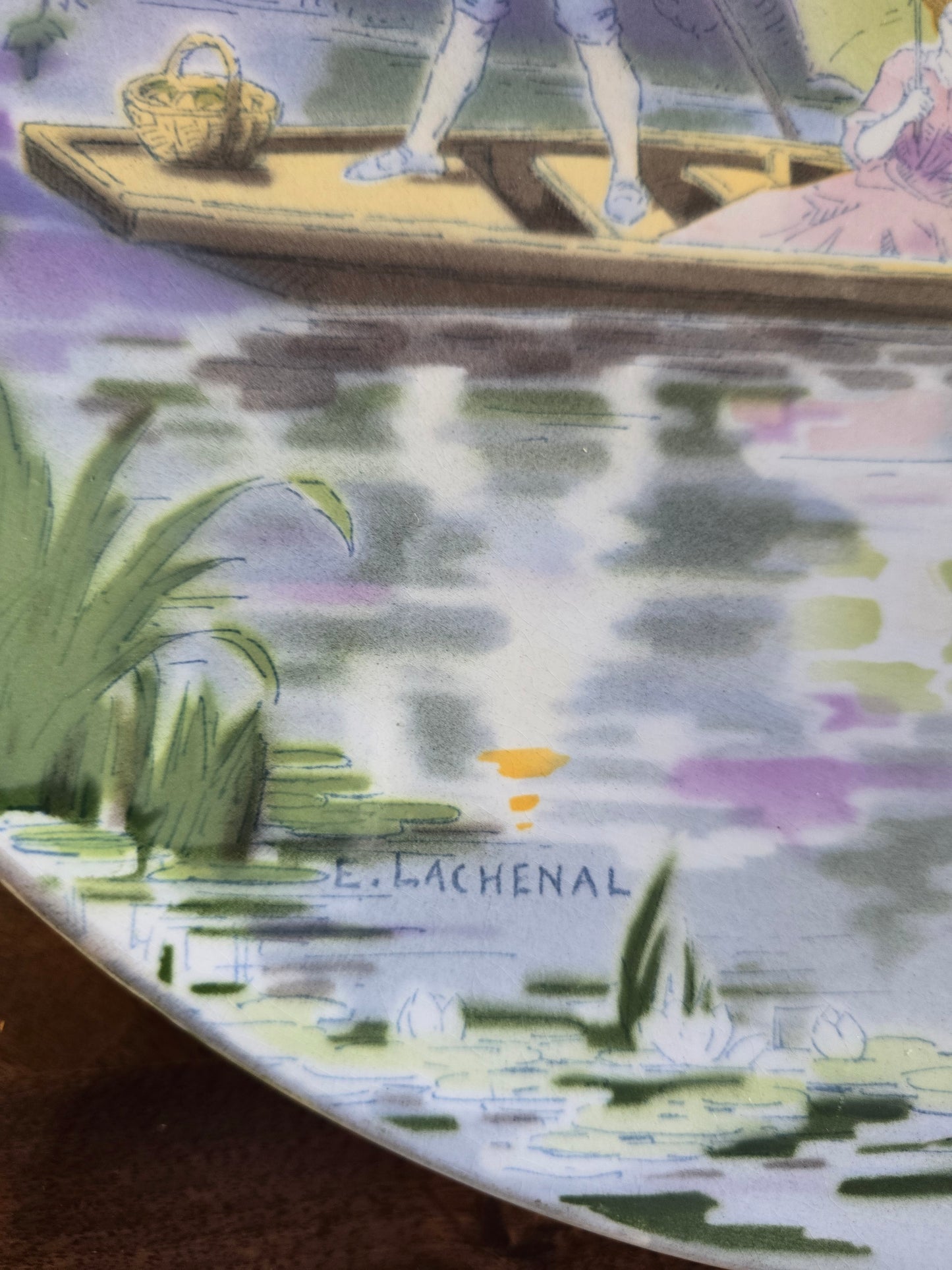 Assiette décorative Edmond. Lachenal