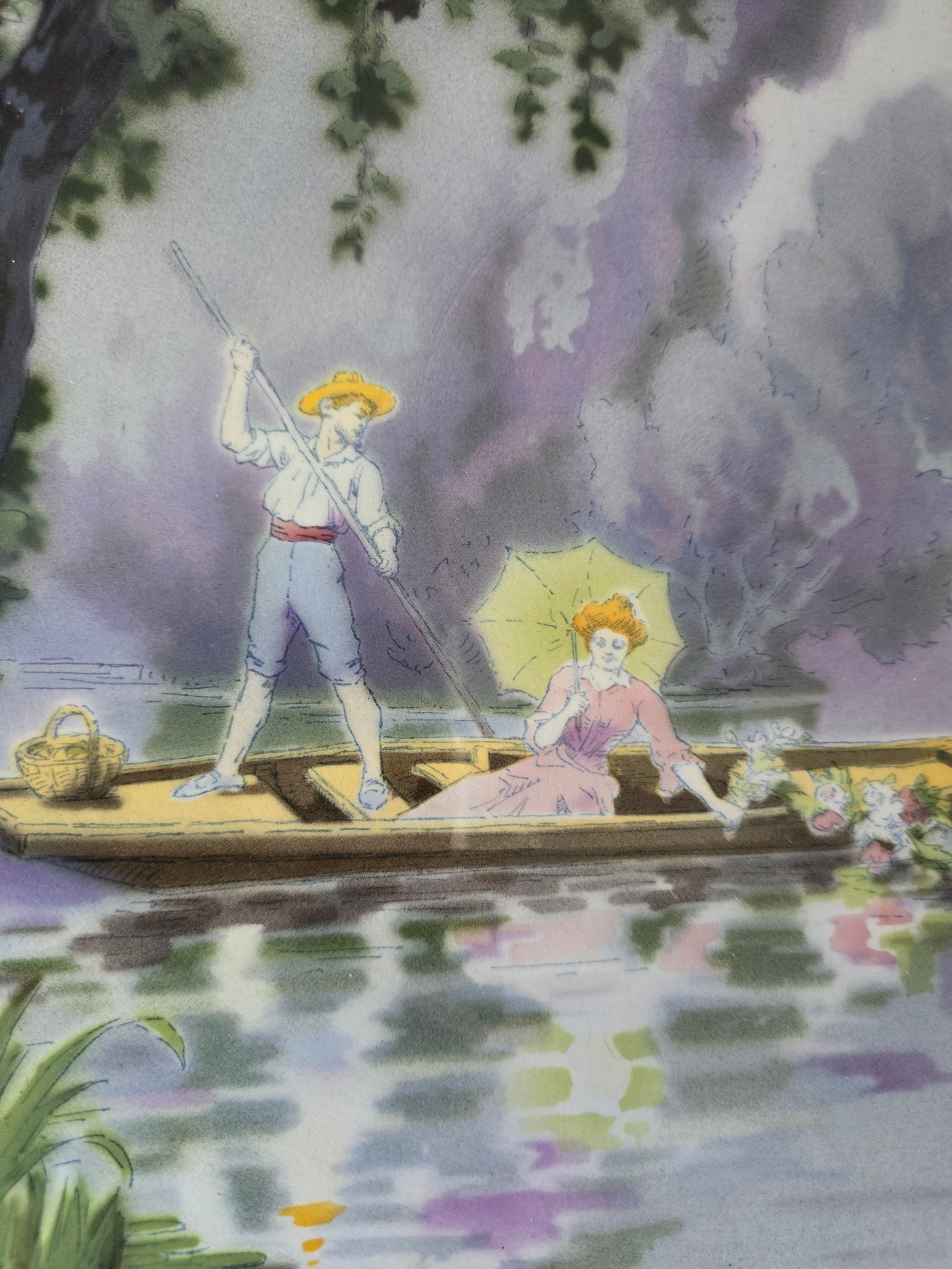 Assiette décorative Edmond. Lachenal