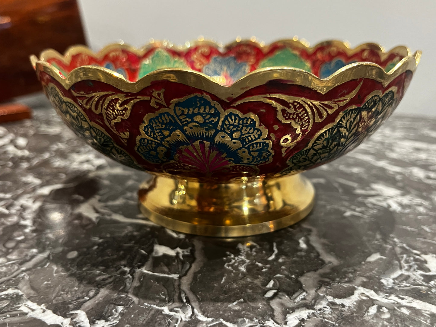 Bol en laiton émaillée