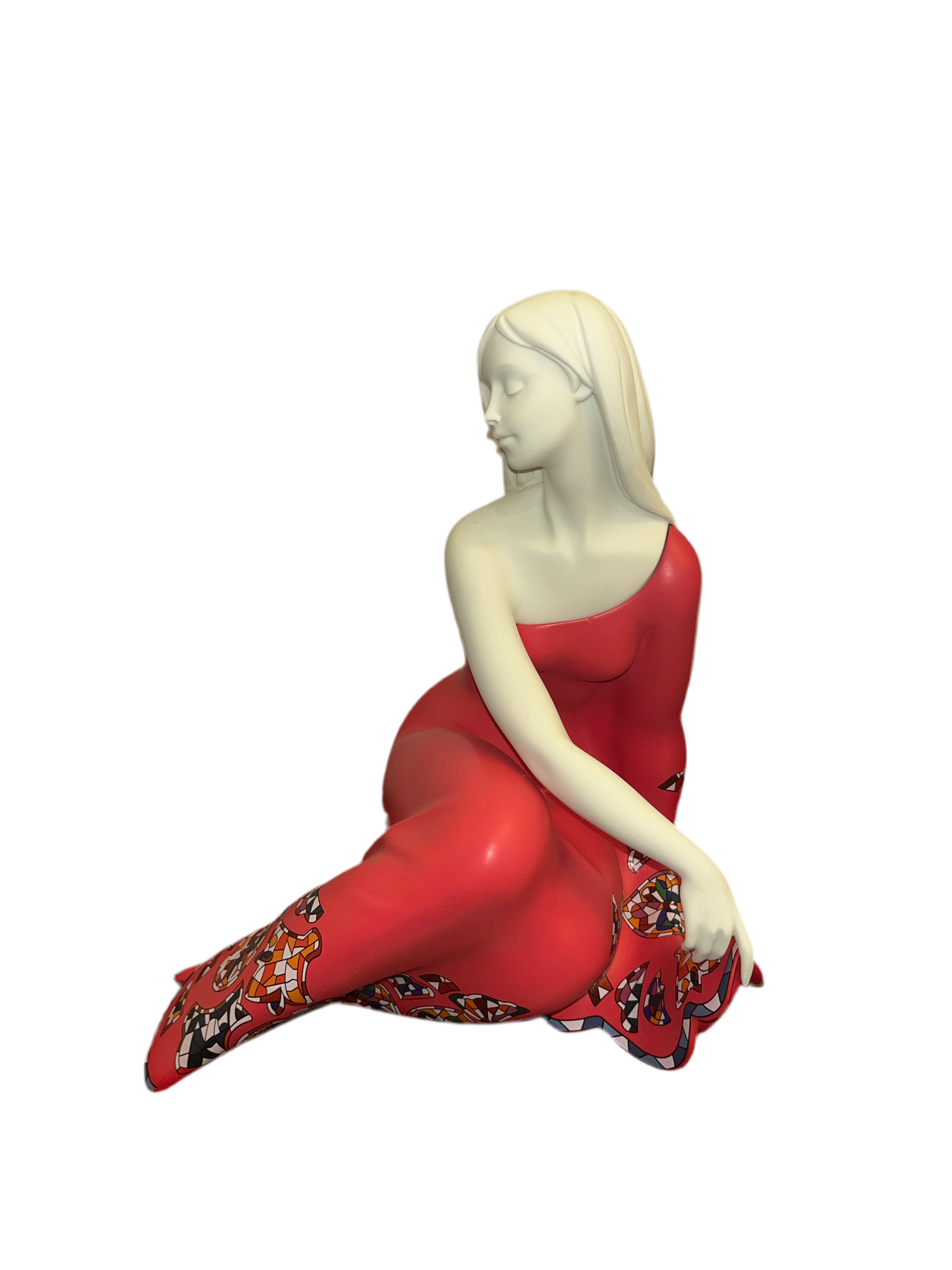 Femme serena rouge