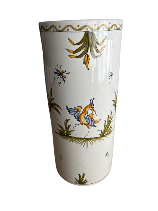 Vase vintage décors moustiers