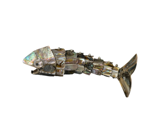 Poisson d'ormeau vintage articulée ouvre-bouteille de Los Castillo