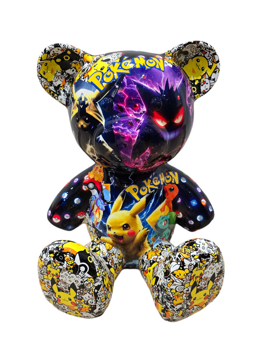 Sculpture Bear Pokémon – Édition Limitée 6/26 – 35 cm - Art pop € Street