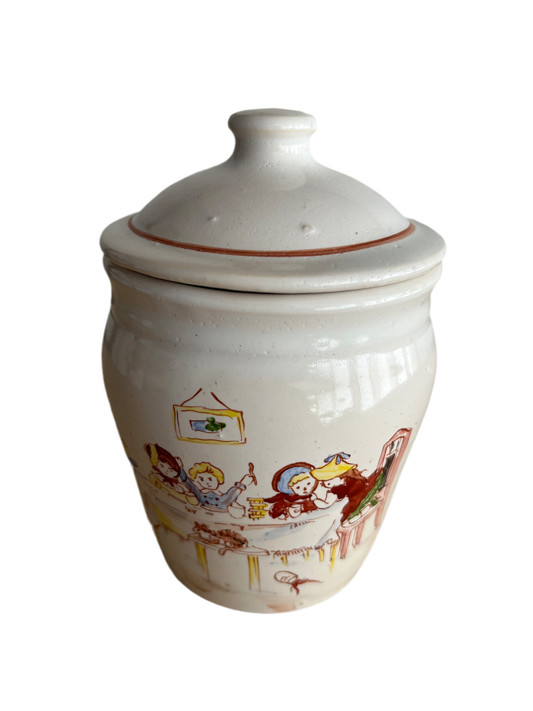 Pot fait et peint main signé