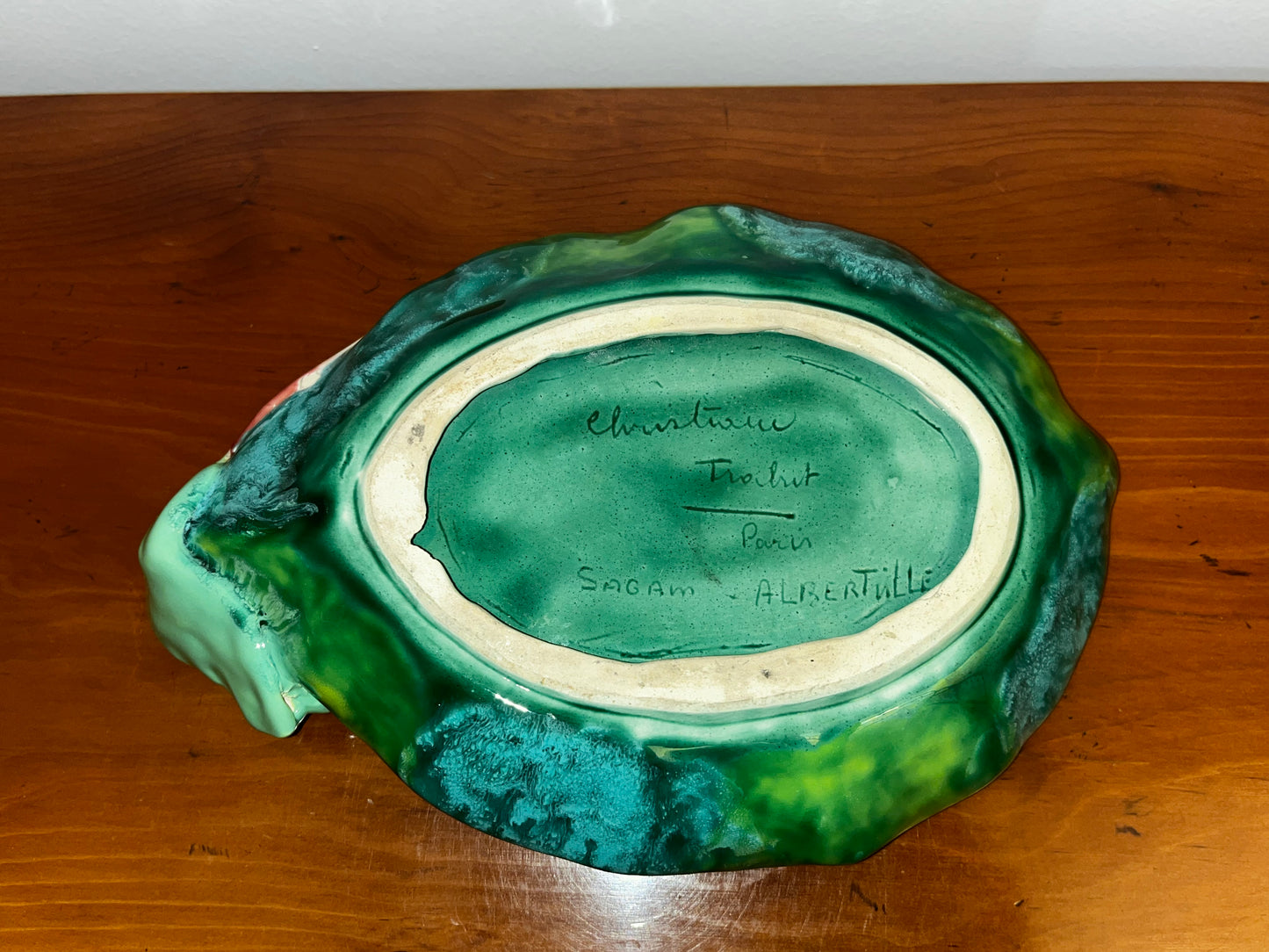 Vide poche/ Beurrier/ Plat Signé Sagam Albertville