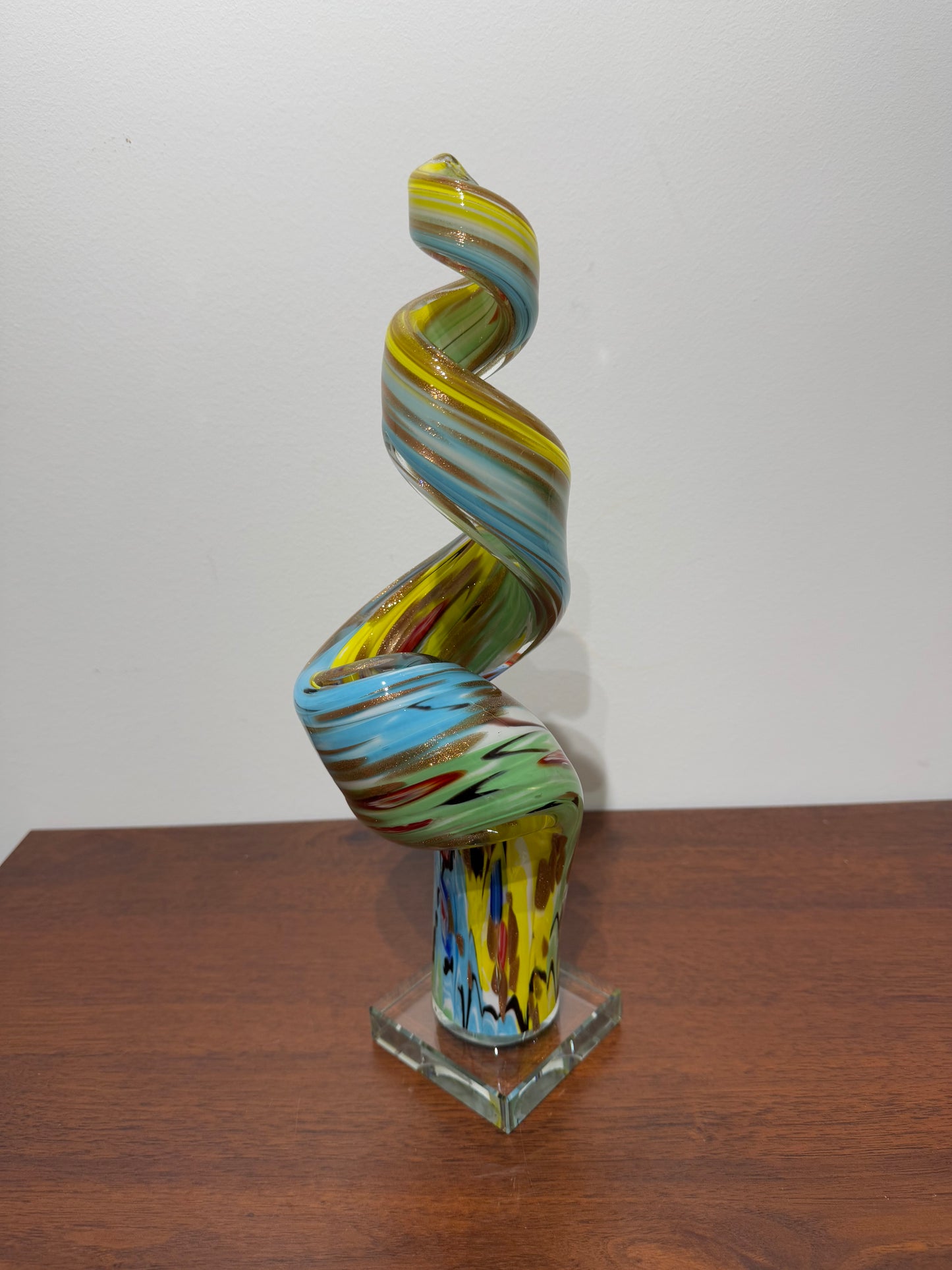 Sculpture en verre "twister"