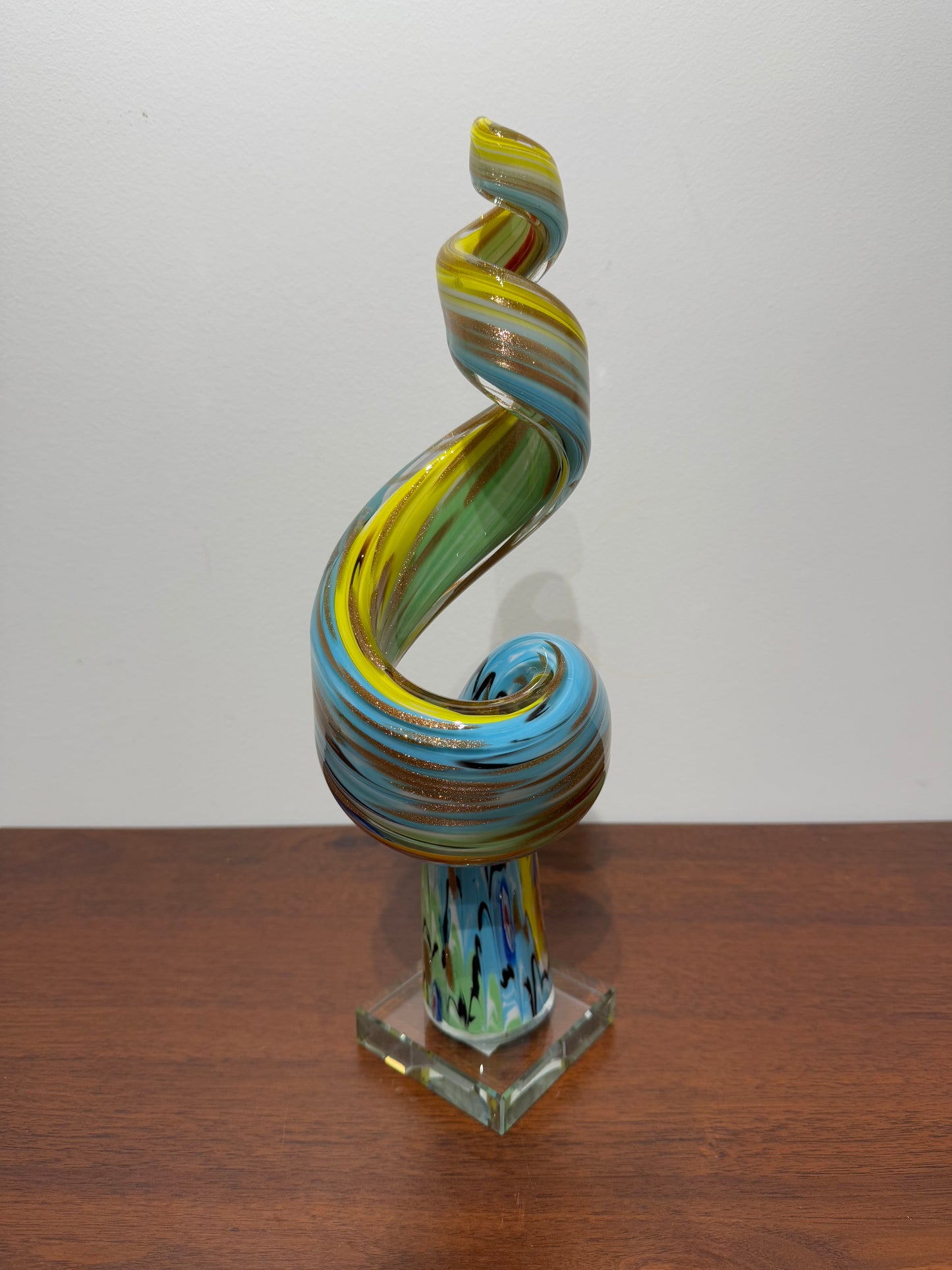 Sculpture en verre "twister"