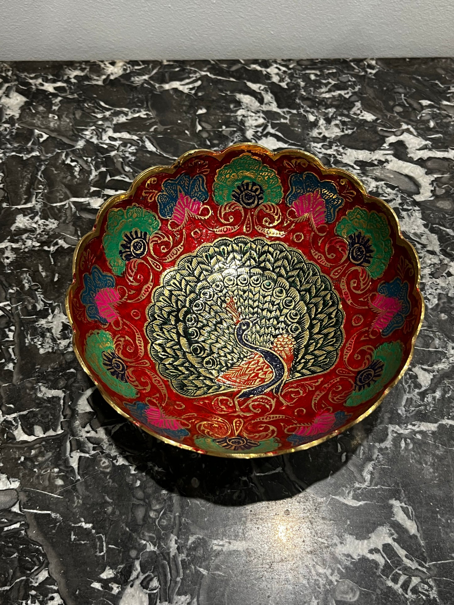 Bol en laiton émaillée