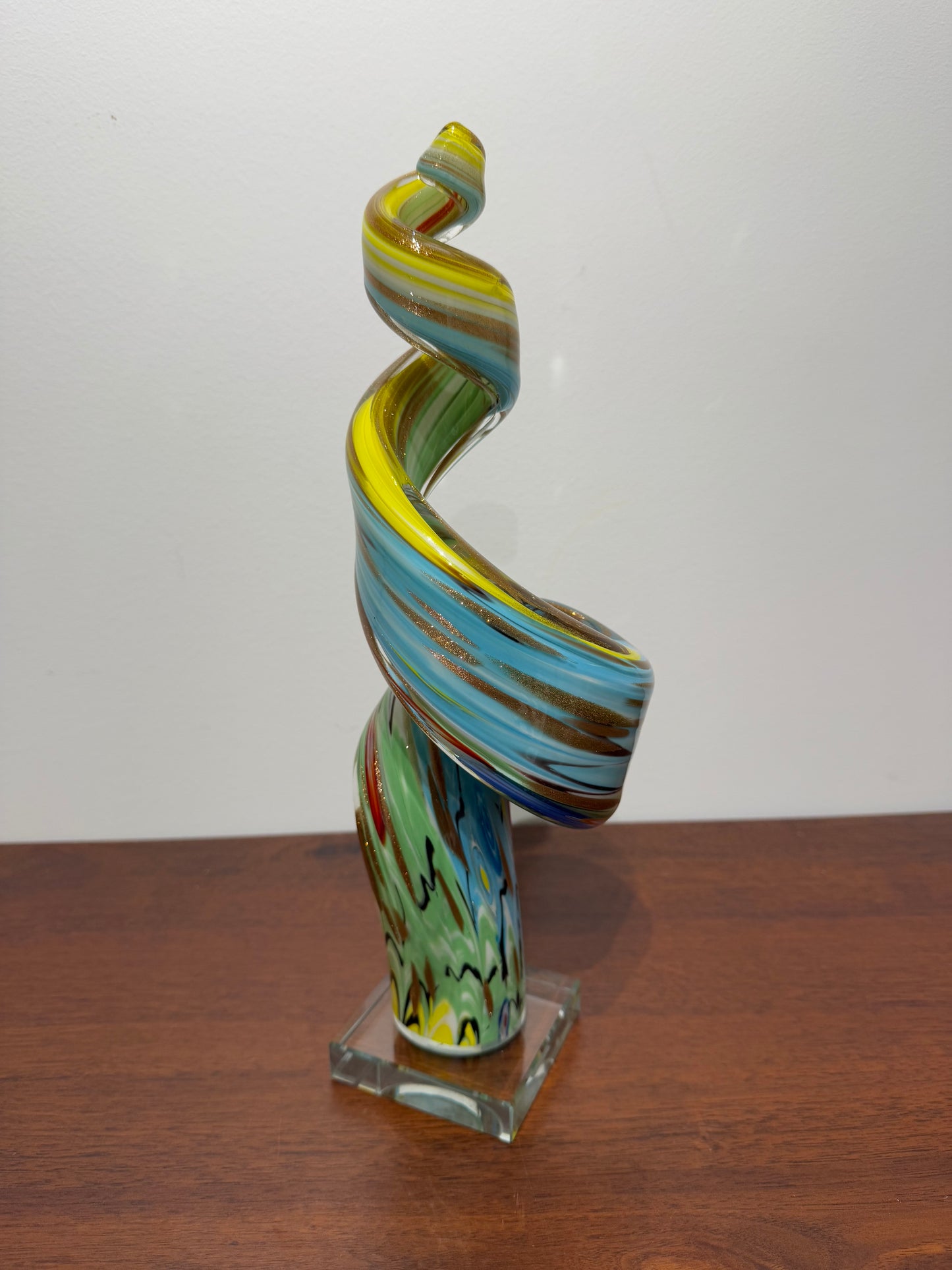 Sculpture en verre "twister"