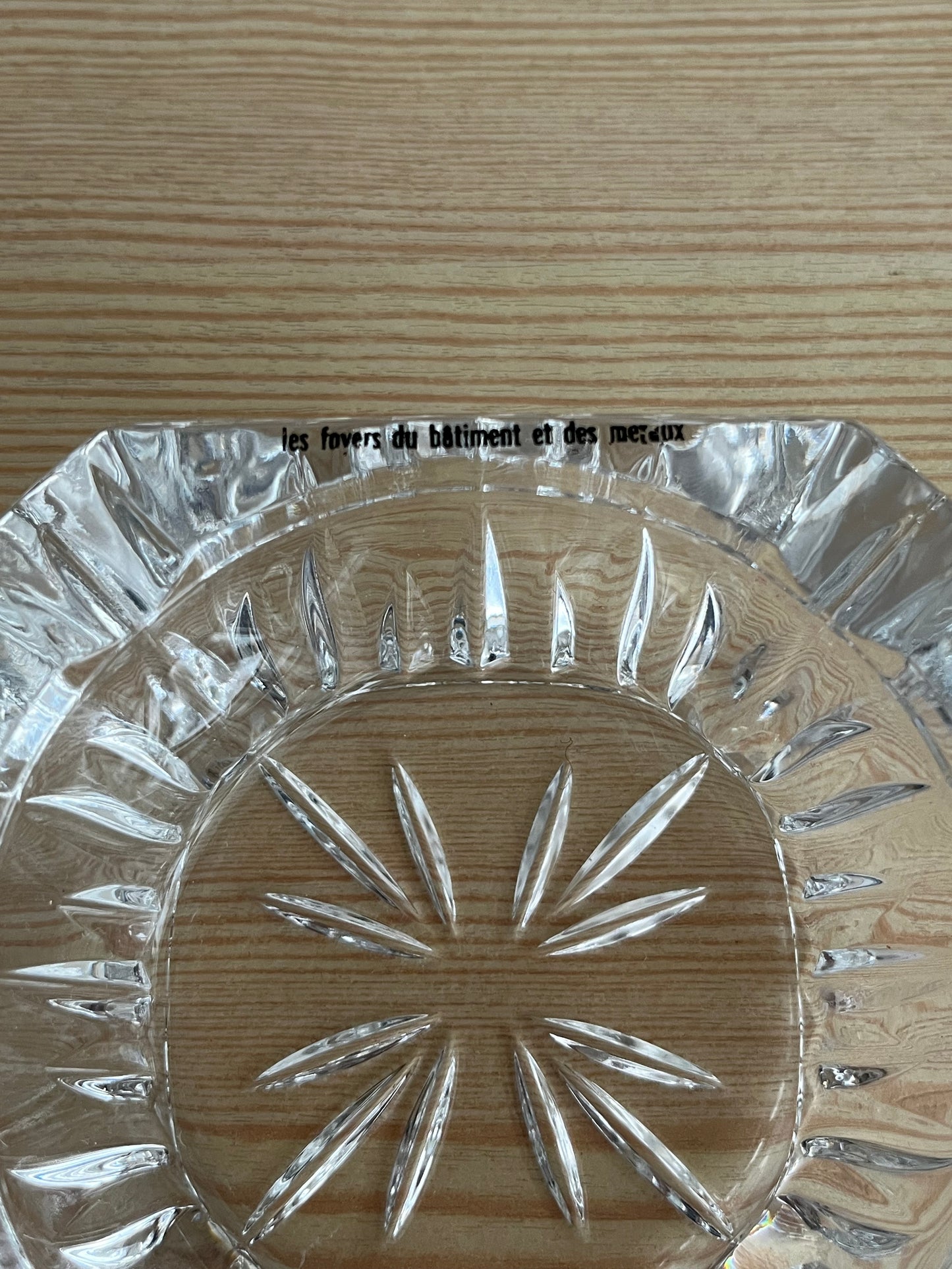 Cendrier vintage en cristal d’Arques
