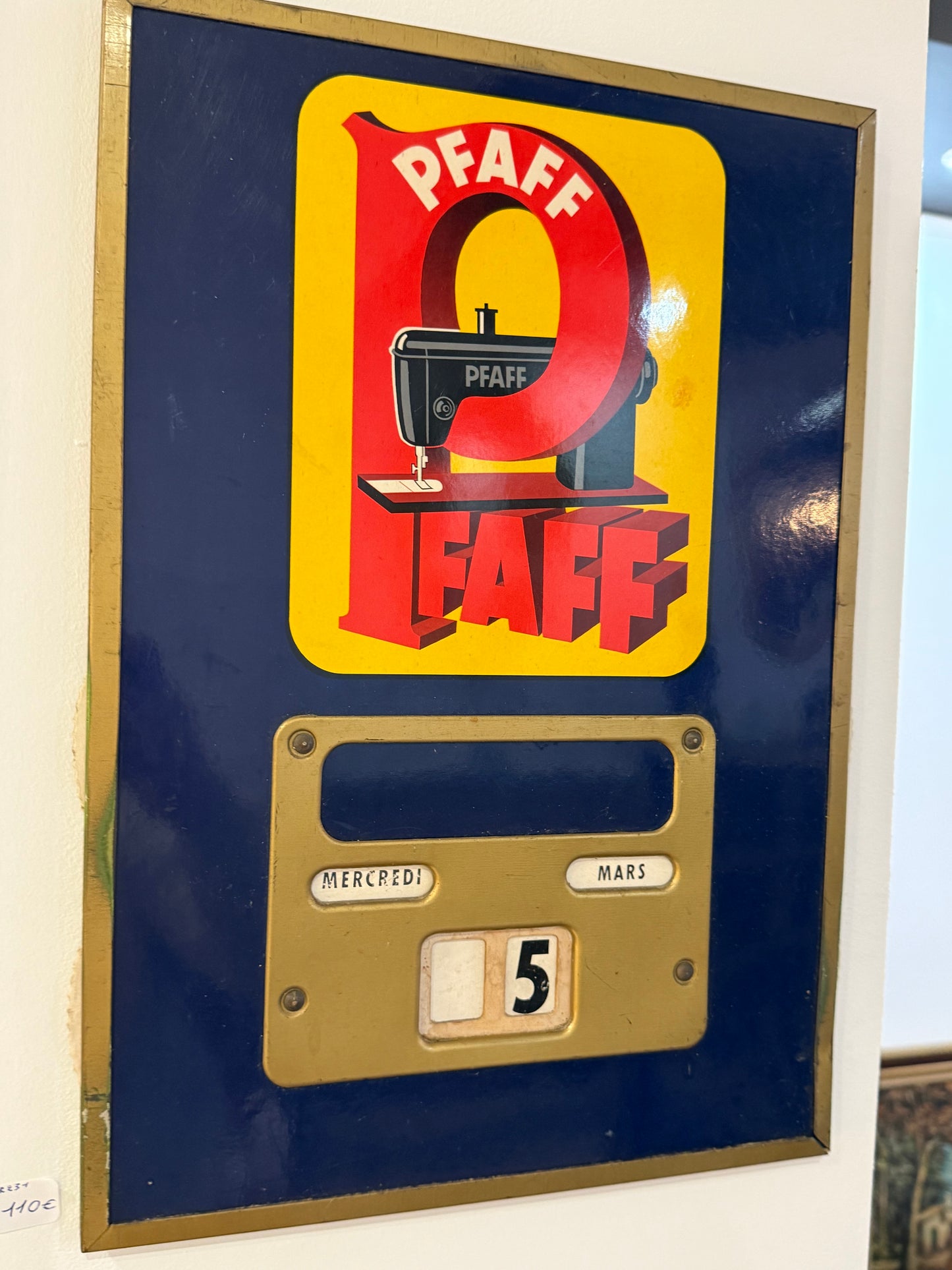 Calendrier perpétuel émaillé PFAFF – Carl Ph. Schmidt