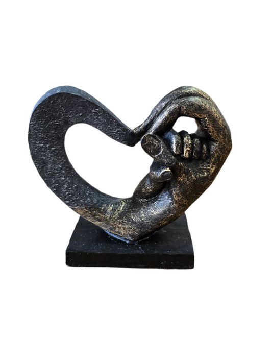 Sculpture cœur « Lien éternel »