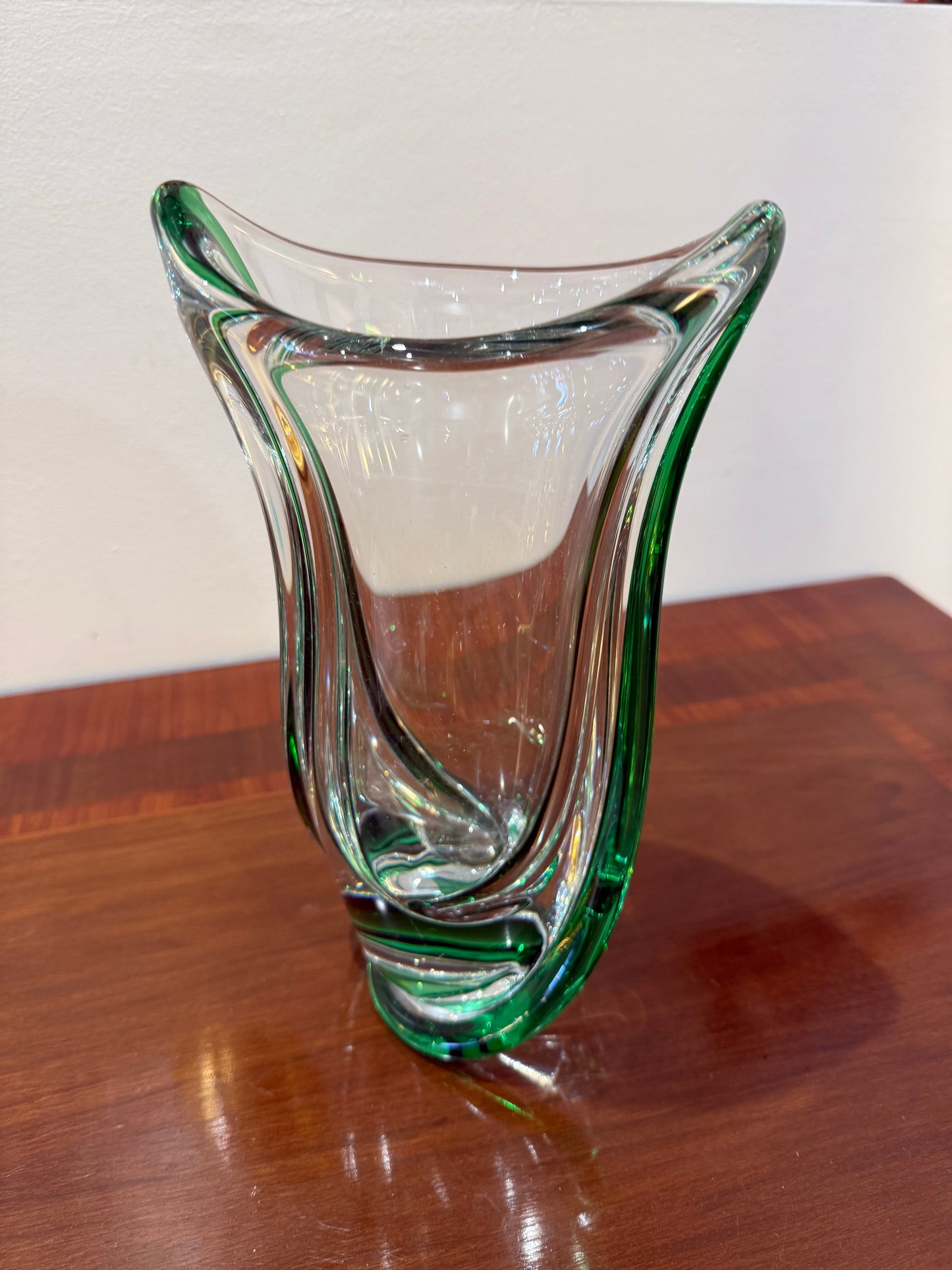 Vase torsadé cristal saint louis