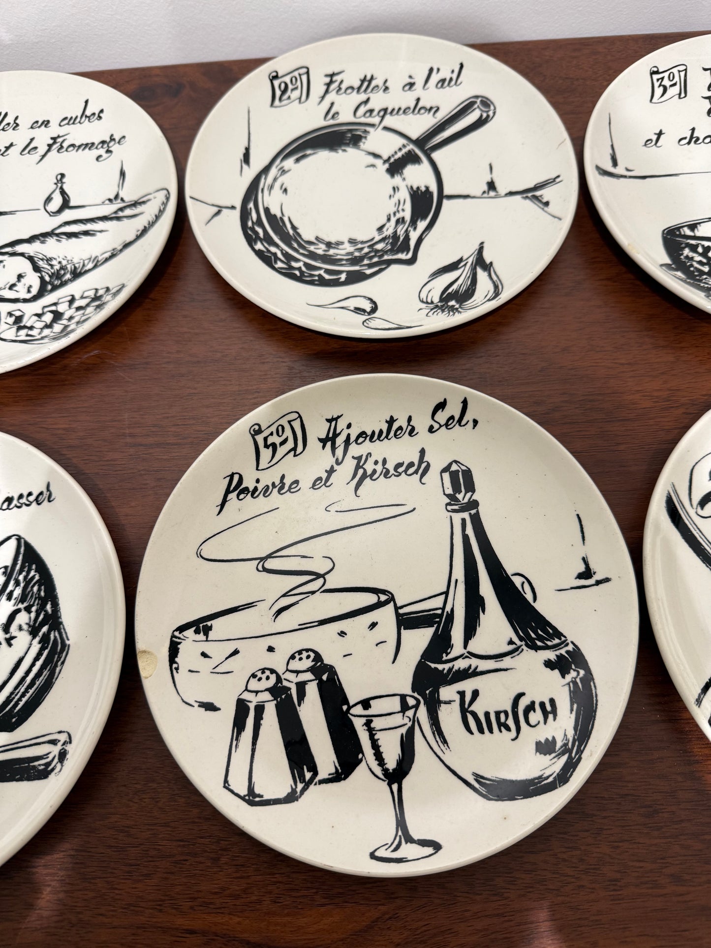 Service de 6 Assiettes Fondue - Gien France