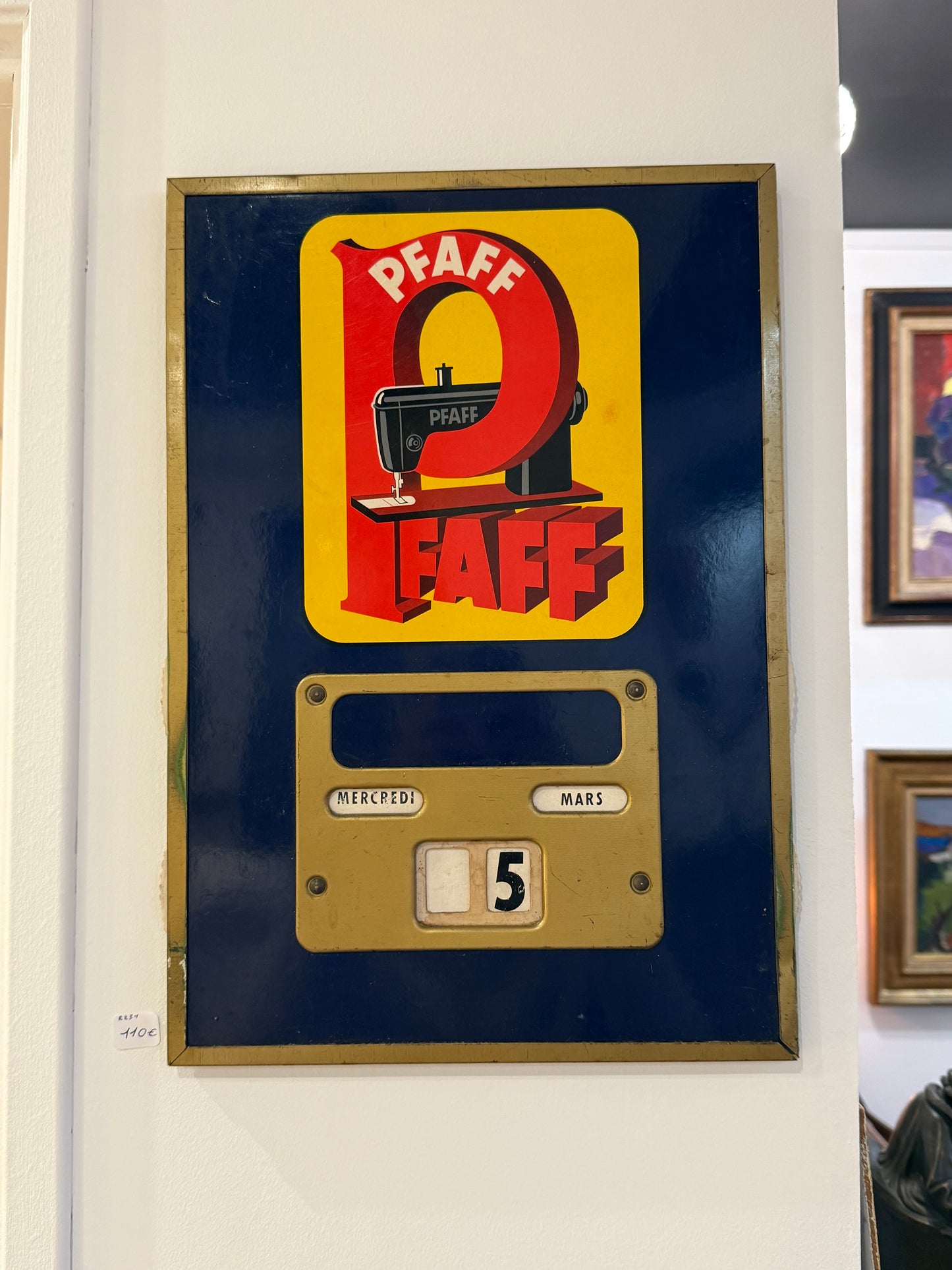 Calendrier perpétuel émaillé PFAFF – Carl Ph. Schmidt