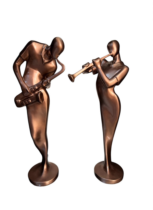 Sculptures musiciens jazz contemporains