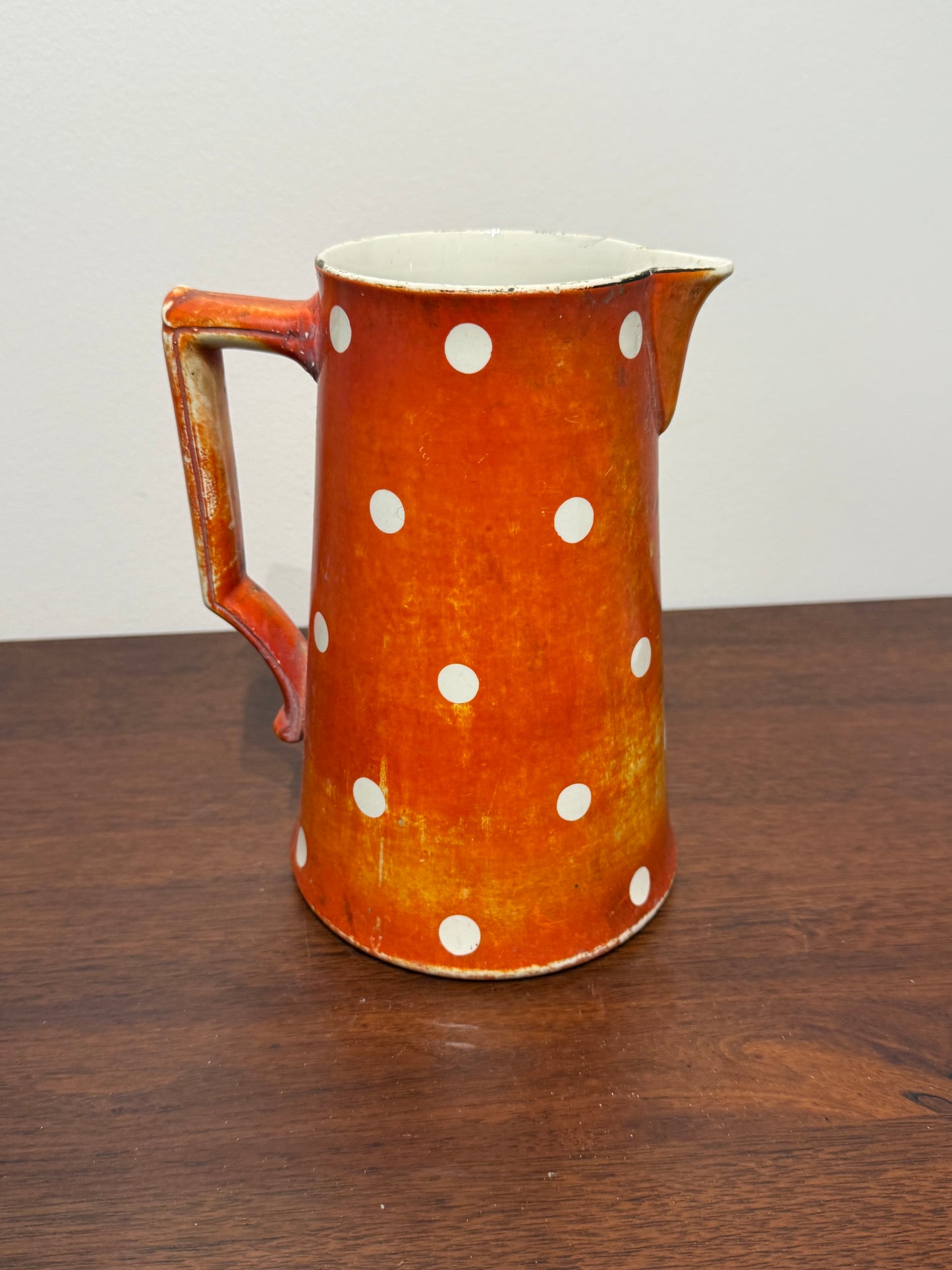 Pichet en Grès Émaillé à Pois - Digoin & Sarreguemines (Années 1920-1930)