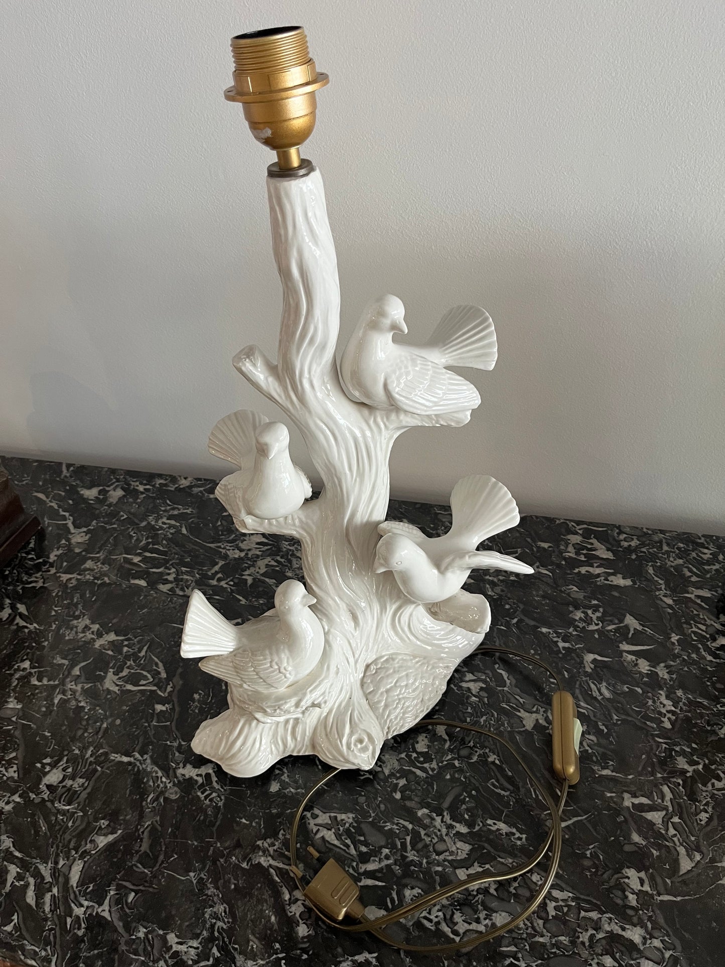 Lampe 4 colombes vintage