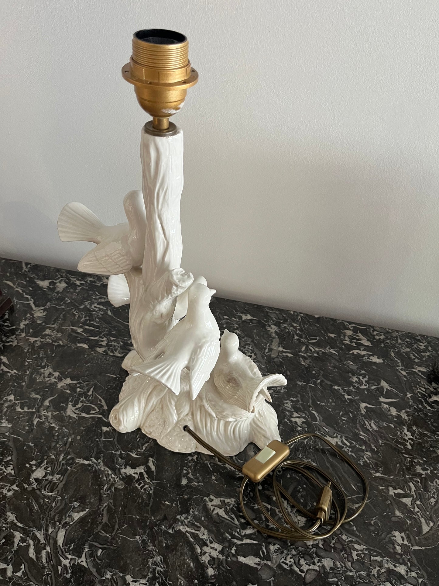 Lampe 4 colombes vintage