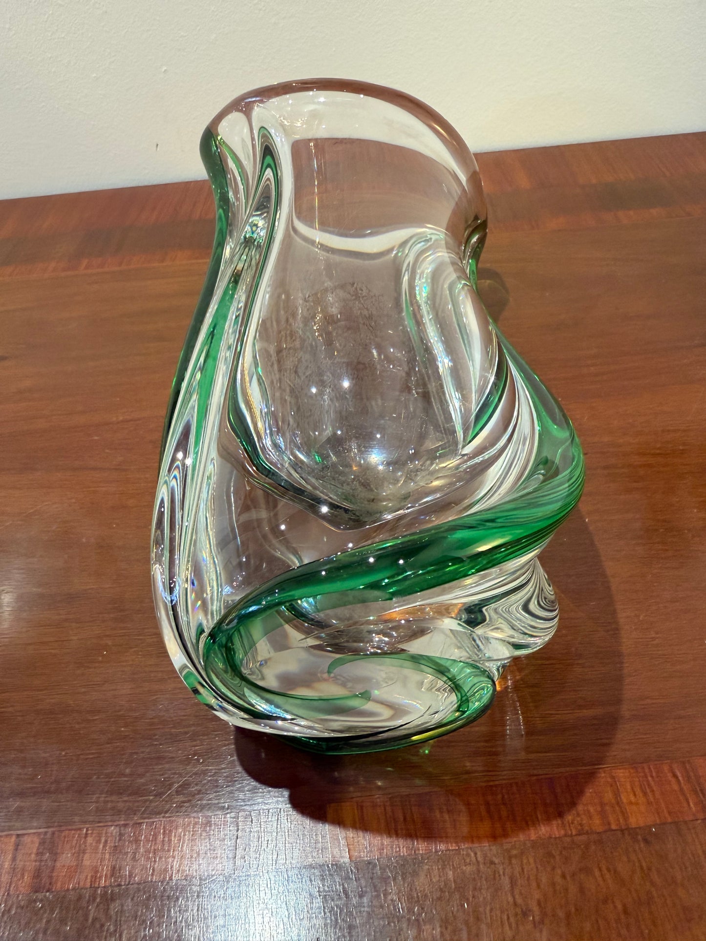 Vase torsadé cristal saint louis