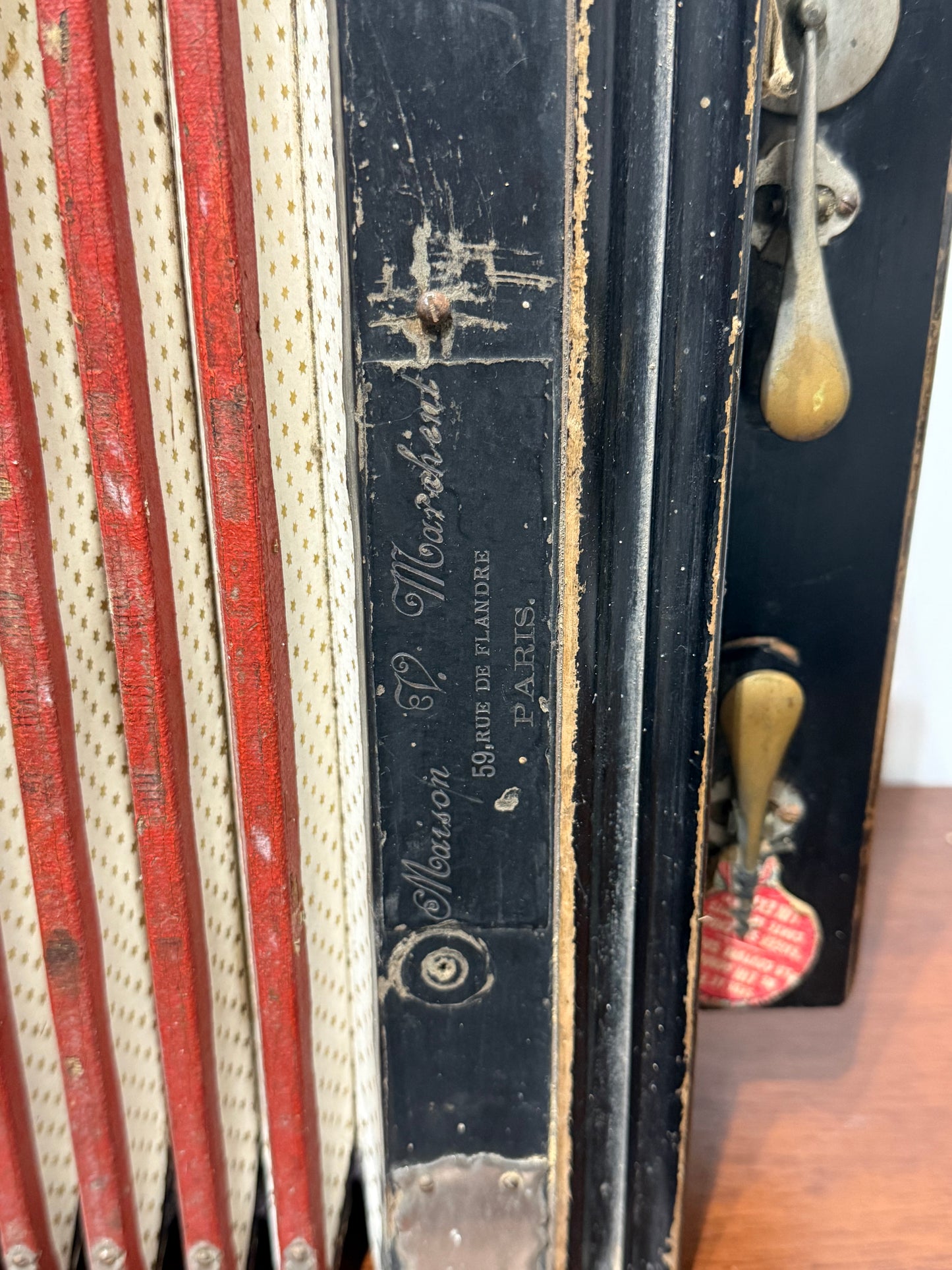 Accordéon Diatonique Ancien (vers 1880-1910) - Maison E. Monichon, Paris