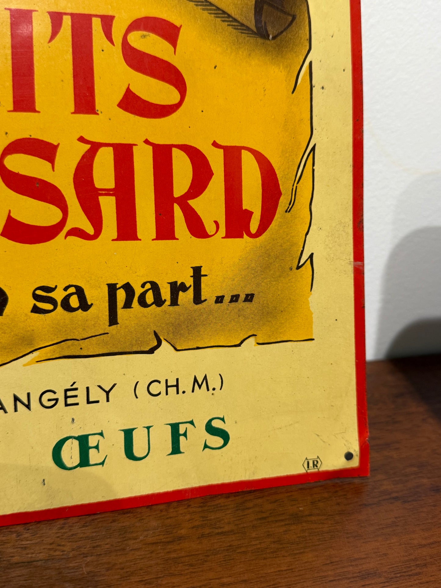 Plaque publicitaire ancienne “Biscuits Brossard”