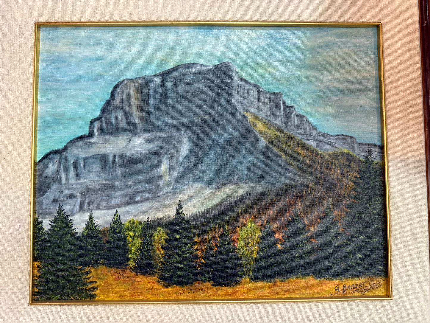 Tableau du granier signé g.banert