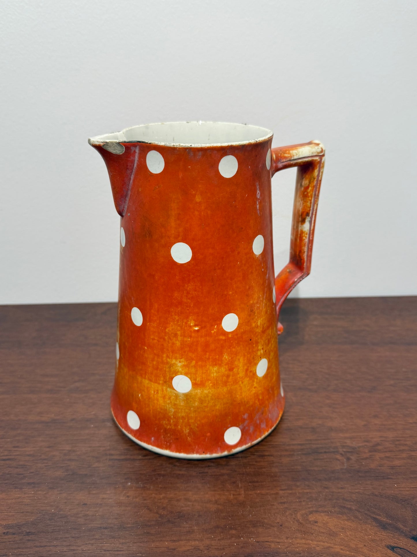 Pichet en Grès Émaillé à Pois - Digoin & Sarreguemines (Années 1920-1930)