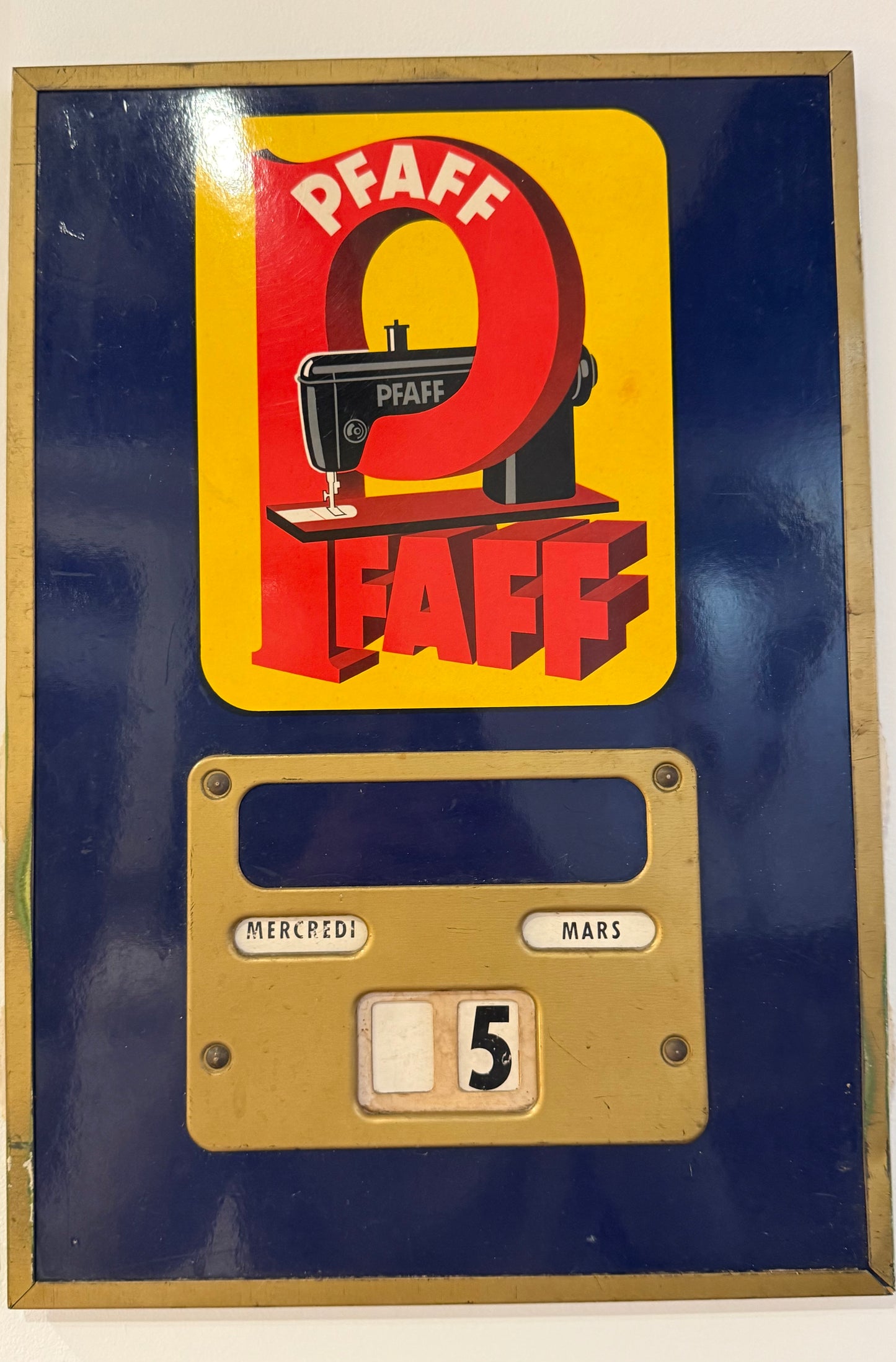 Calendrier perpétuel émaillé PFAFF – Carl Ph. Schmidt