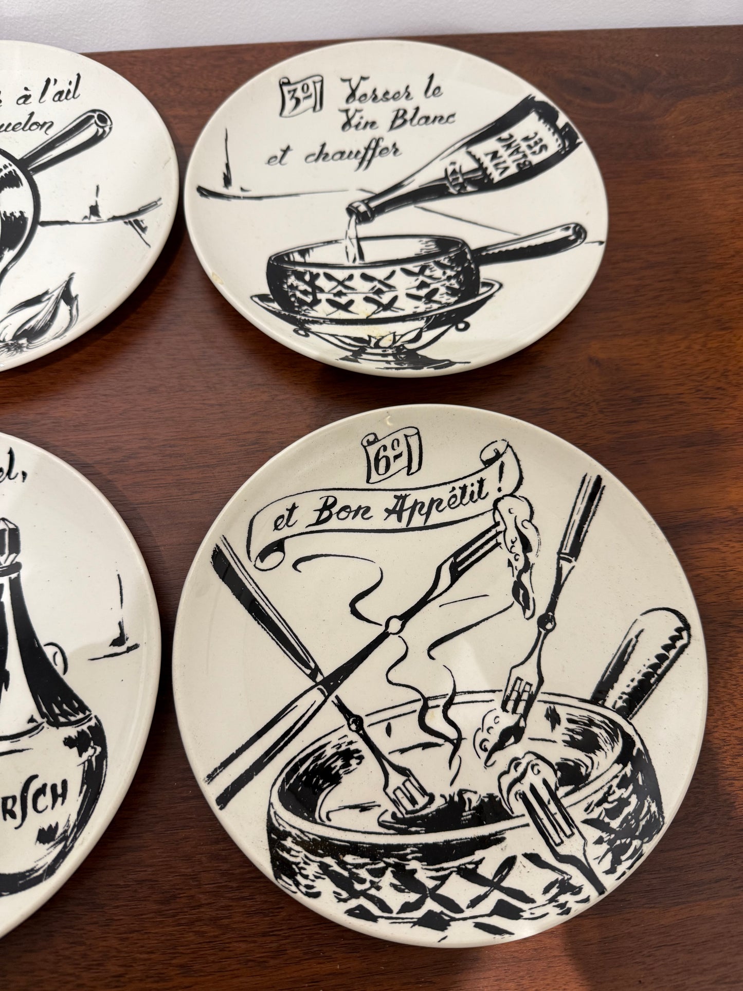 Service de 6 Assiettes Fondue - Gien France