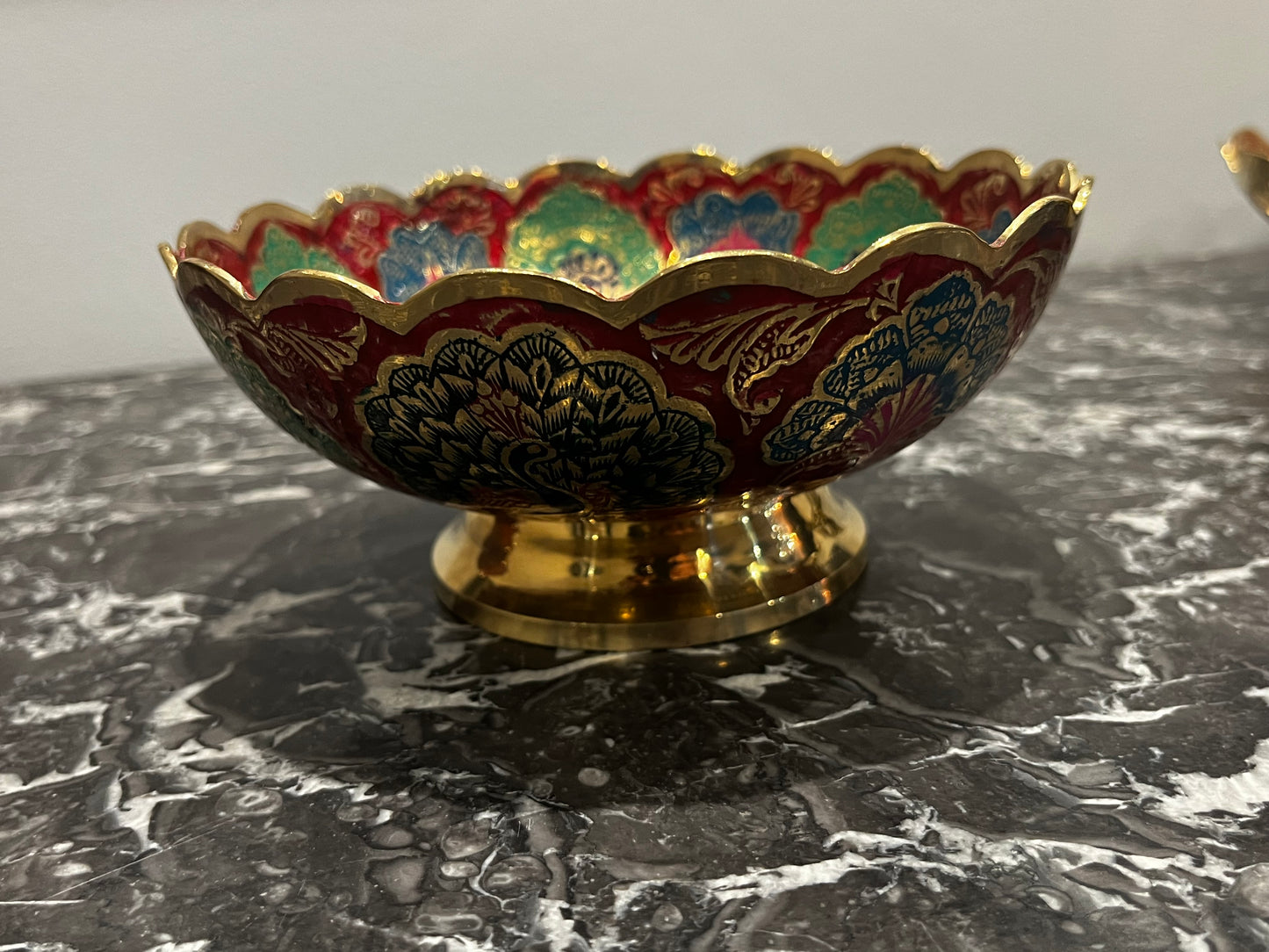 Bol en laiton émaillée