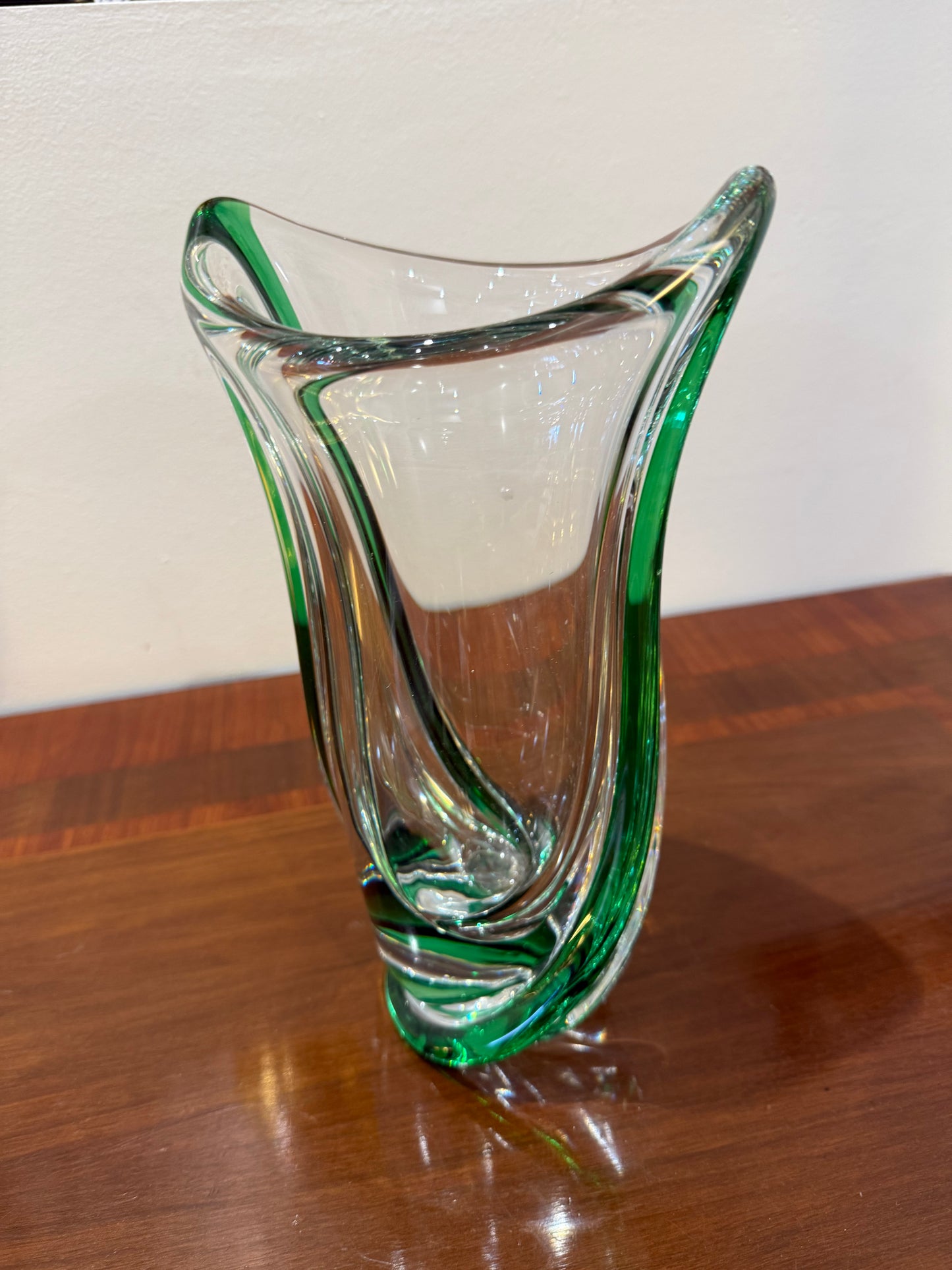 Vase torsadé cristal saint louis