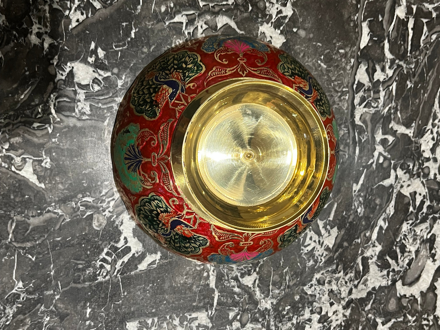 Bol en laiton émaillée