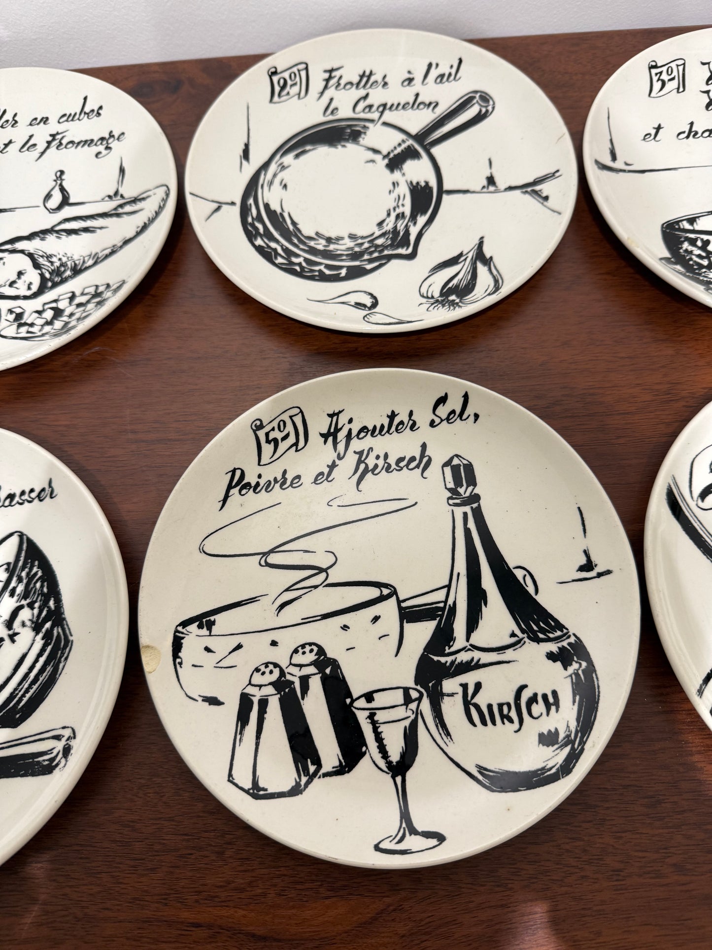 Service de 6 Assiettes Fondue - Gien France