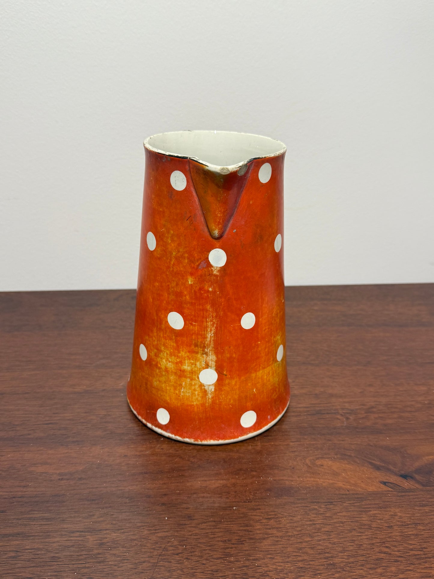 Pichet en Grès Émaillé à Pois - Digoin & Sarreguemines (Années 1920-1930)