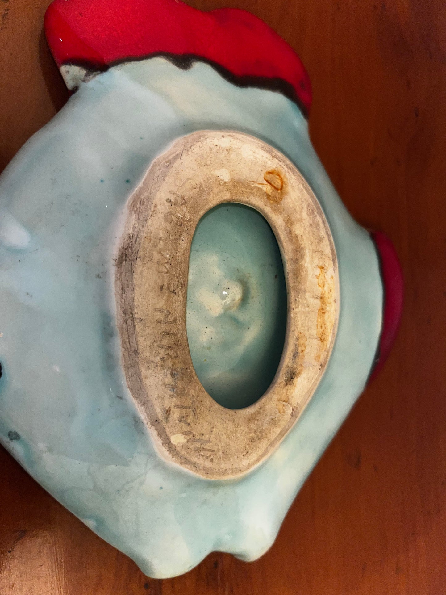 Petit plat poisson en céramique signé Sagam - Albertville