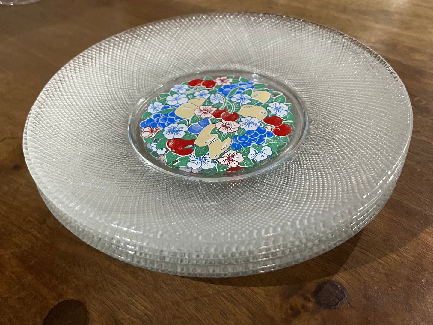 6 assiettes florales