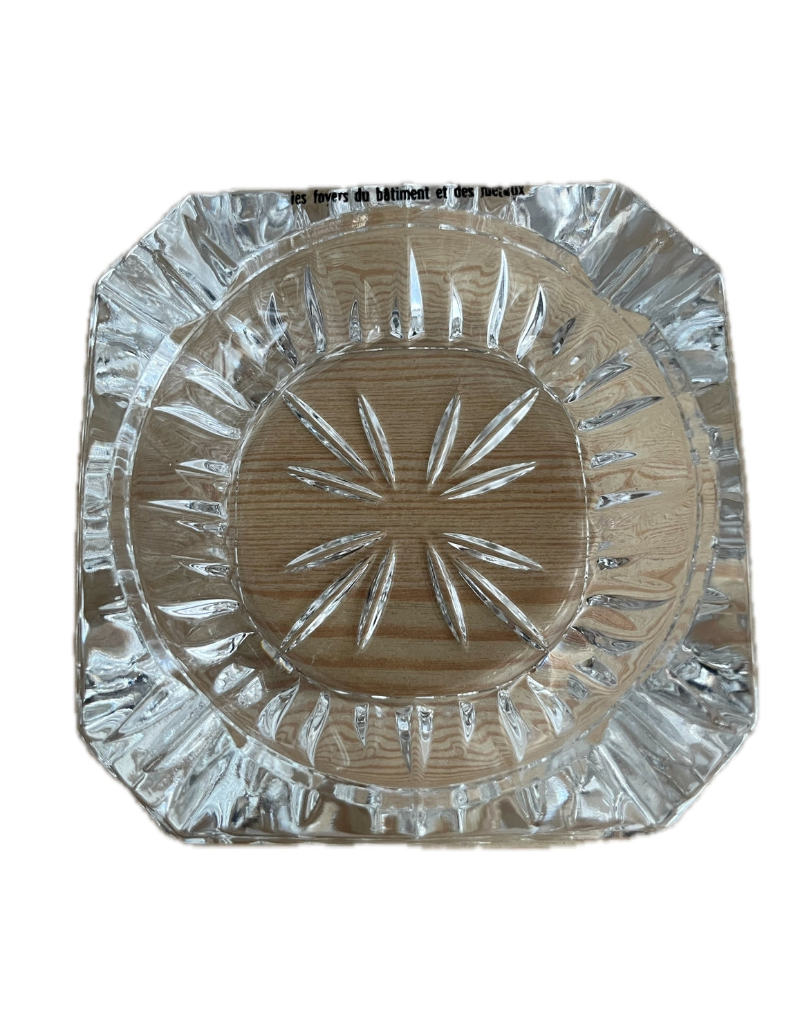 Cendrier vintage en cristal d’Arques