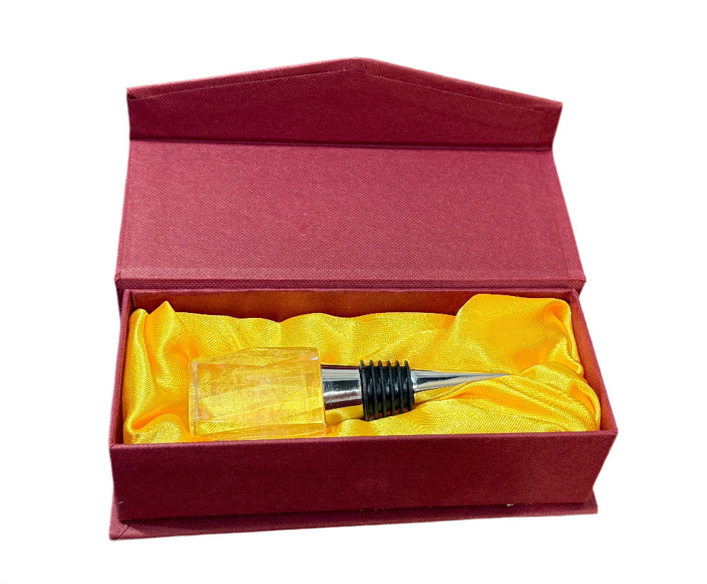 Bouchon de bouteille en métal et cristal – Pierre Laforest