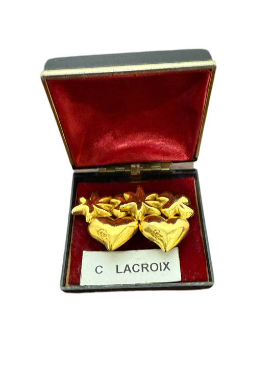 Boucles d’oreilles clip vintage Christian Lacroix