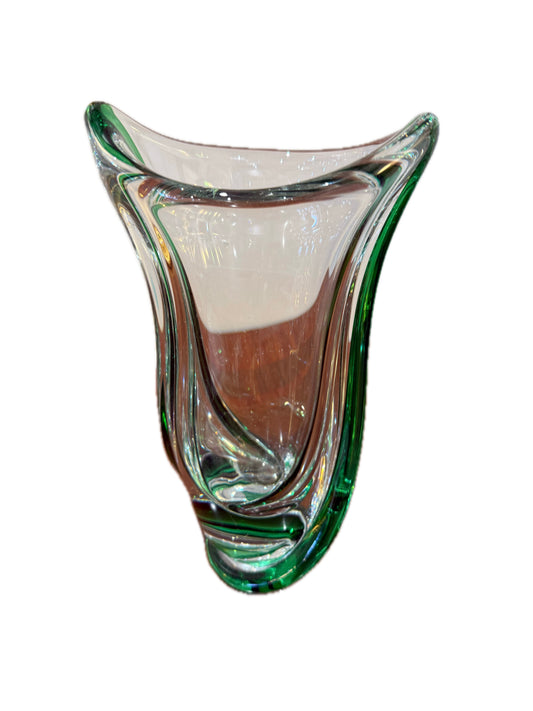 Vase torsadé cristal saint louis