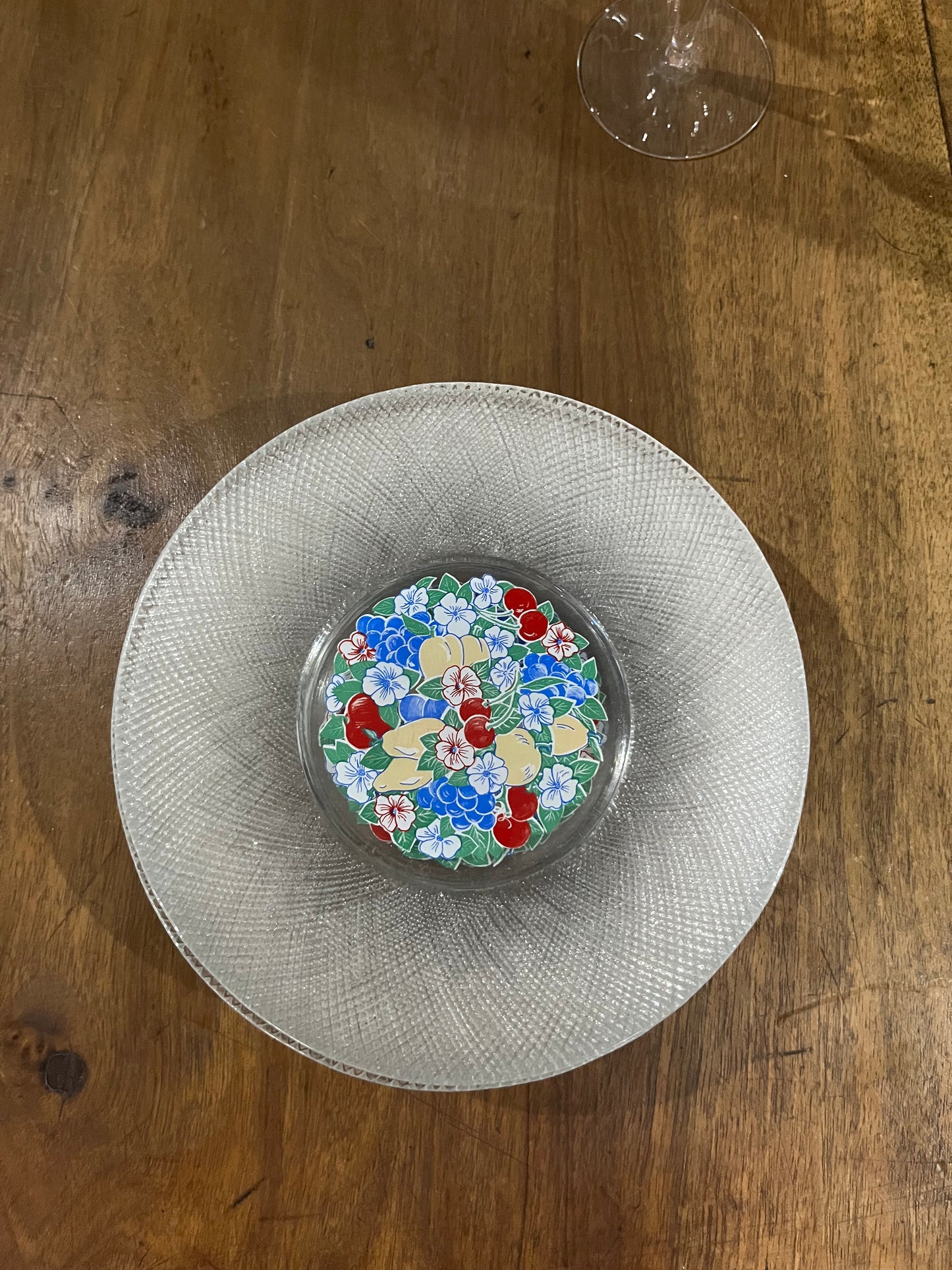 6 assiettes florales