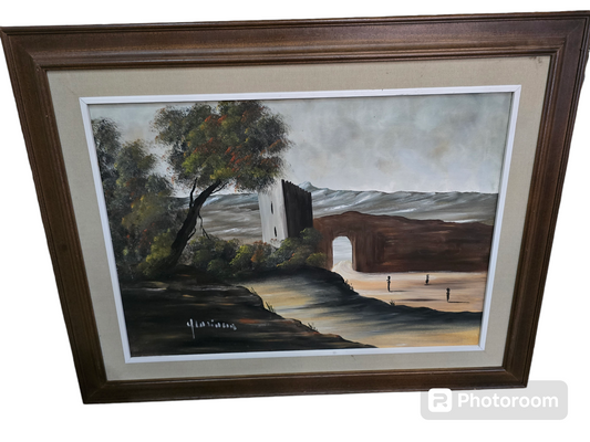 Peinture paysage signé