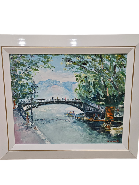 Tableau "le pont des amour"  B.VINCENT