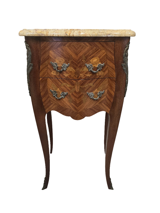 Chevet louis XV bois de rose