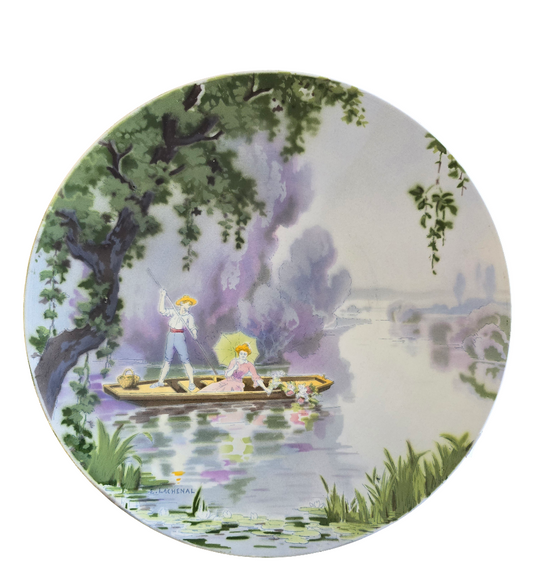Assiette décorative Edmond. Lachenal