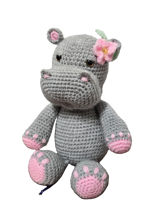 Hippo gris fleur